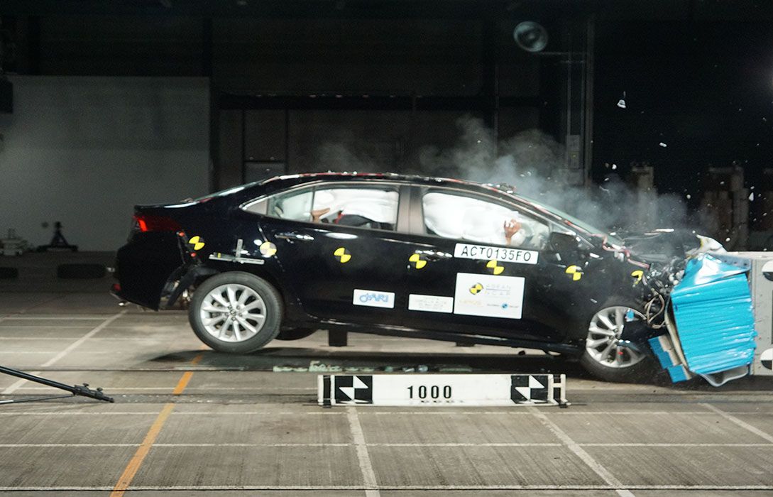 คะแนนการทดสอบการชนของรถ Toyota Corolla Altis 2019 ASEAN NCAP