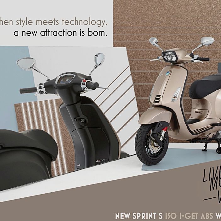 Vespa Sprint S 150 i-Get ABS (TFT) Bronzo Antico 2021 ภายนอก 004