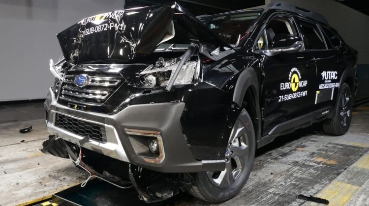 คุ้มค่าสมราคา 2021 Subaru Outback ได้คะแนนเต็มการทดสอบความปลอดภัย Euro ANCAP