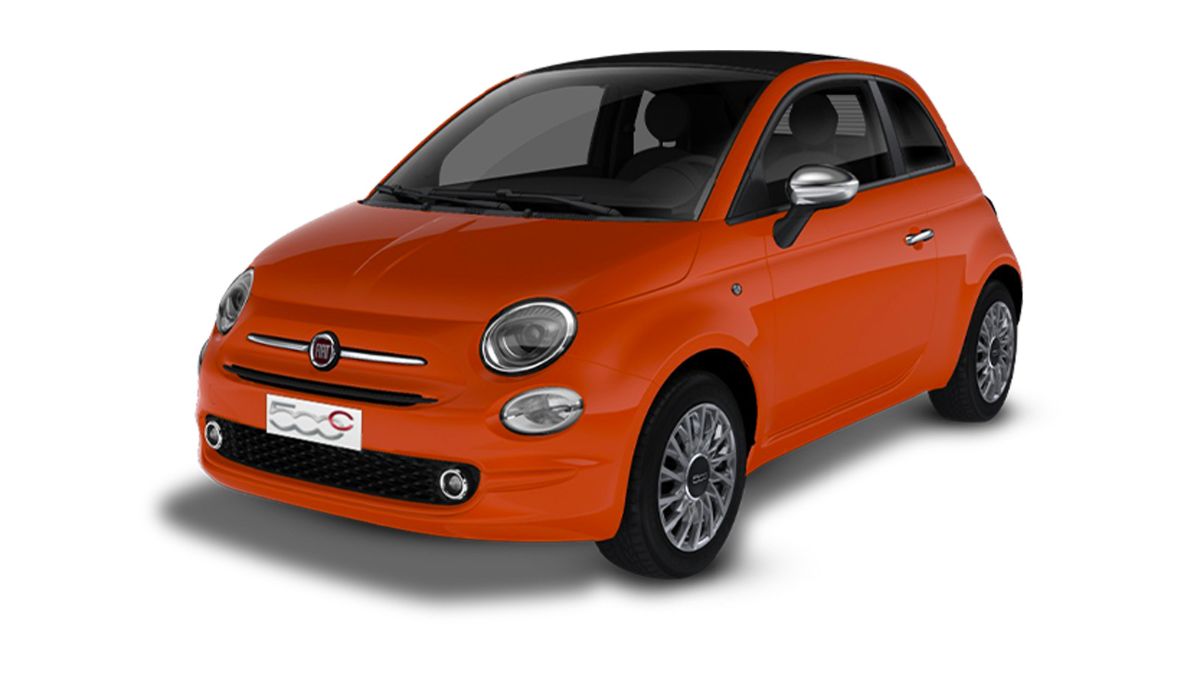 Fiat 500C สีส้มซิซิเลีย Sicilia Orange