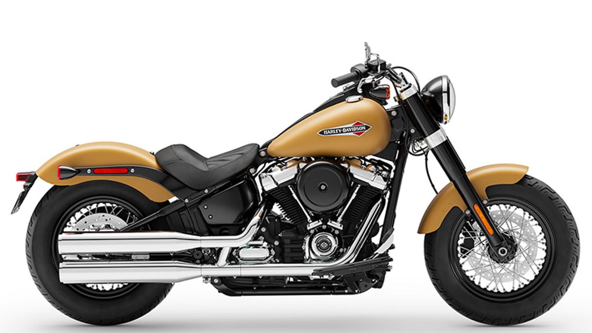 Harley-Davidson Softail ผ้าเดนิมสีทองที่ทนทาน Rugged-Gold-Denim