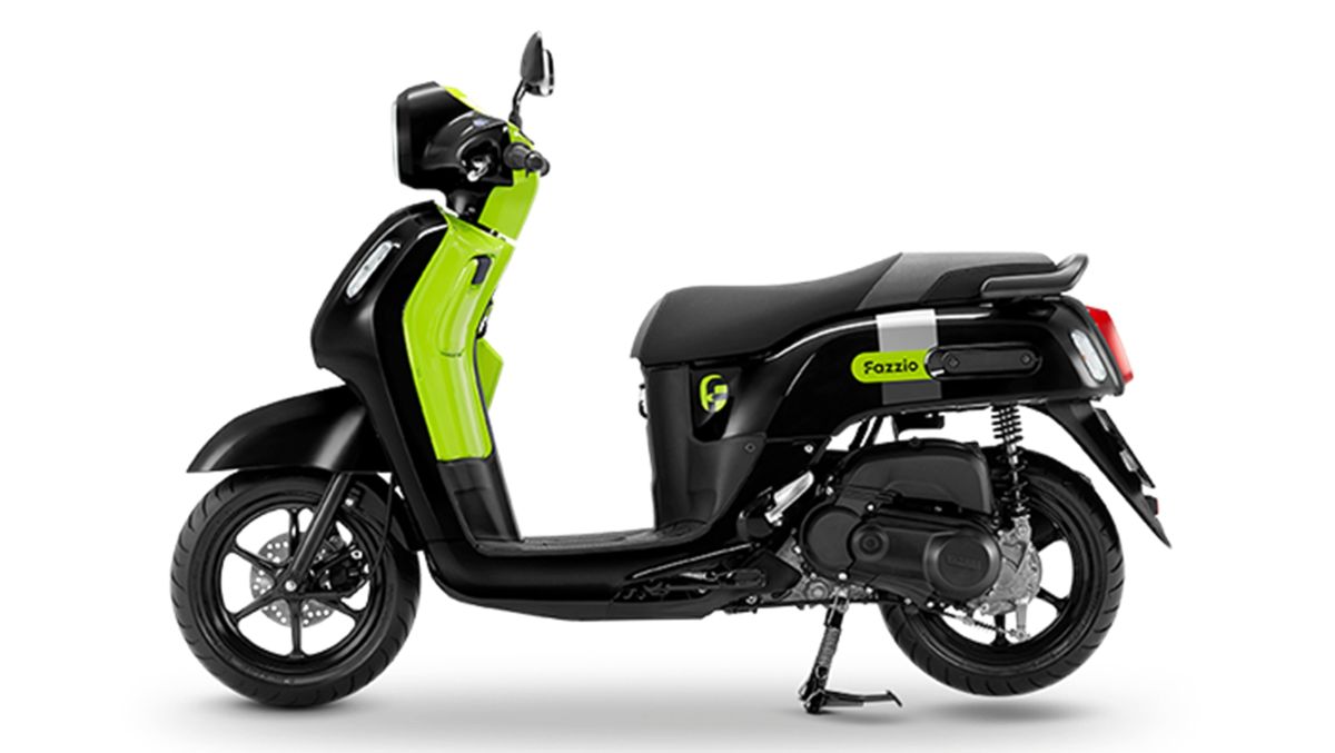 Yamaha Fazzio สีดำ-เขียว