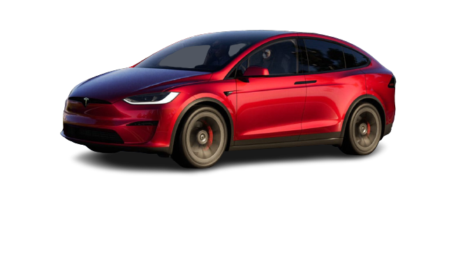 Tesla Model X Super red