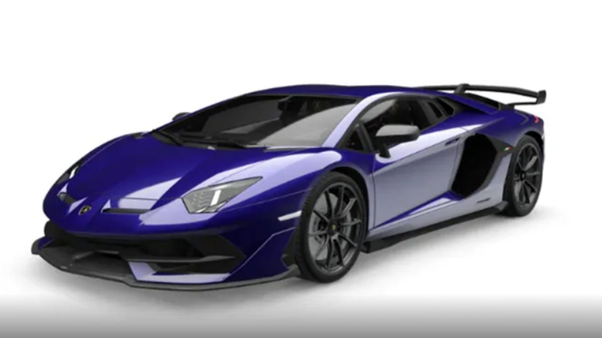Lamborghini Aventador Blue Sideris