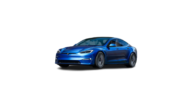 Tesla Model S blue