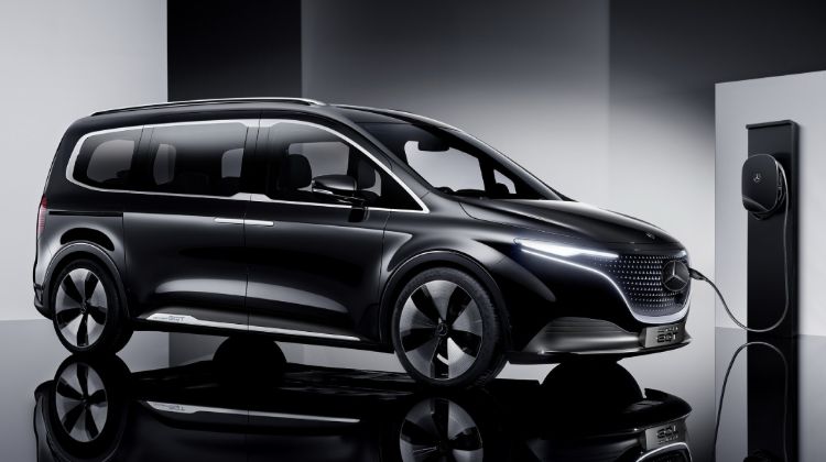 2022 Mercedes-Benz Concept EQT แวนเล็กสเปคไฟฟ้าล้วน 7 ที่นั่งประตูสไลด์ ขายจริงปีหน้า