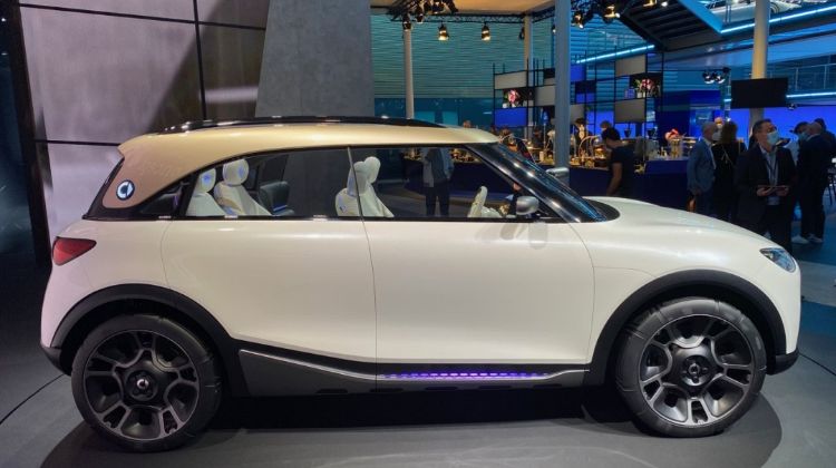 2022 Smart Concept #1 ทำโดย Geely ออกแบบที่ Mercedes-Benz แข่งกับ Volvo XC40 Recharge