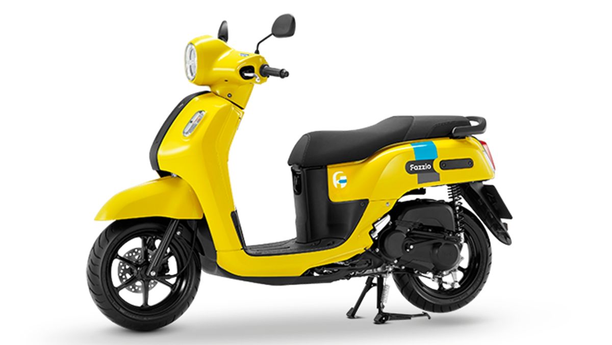 Yamaha Fazzio สีเหลือง