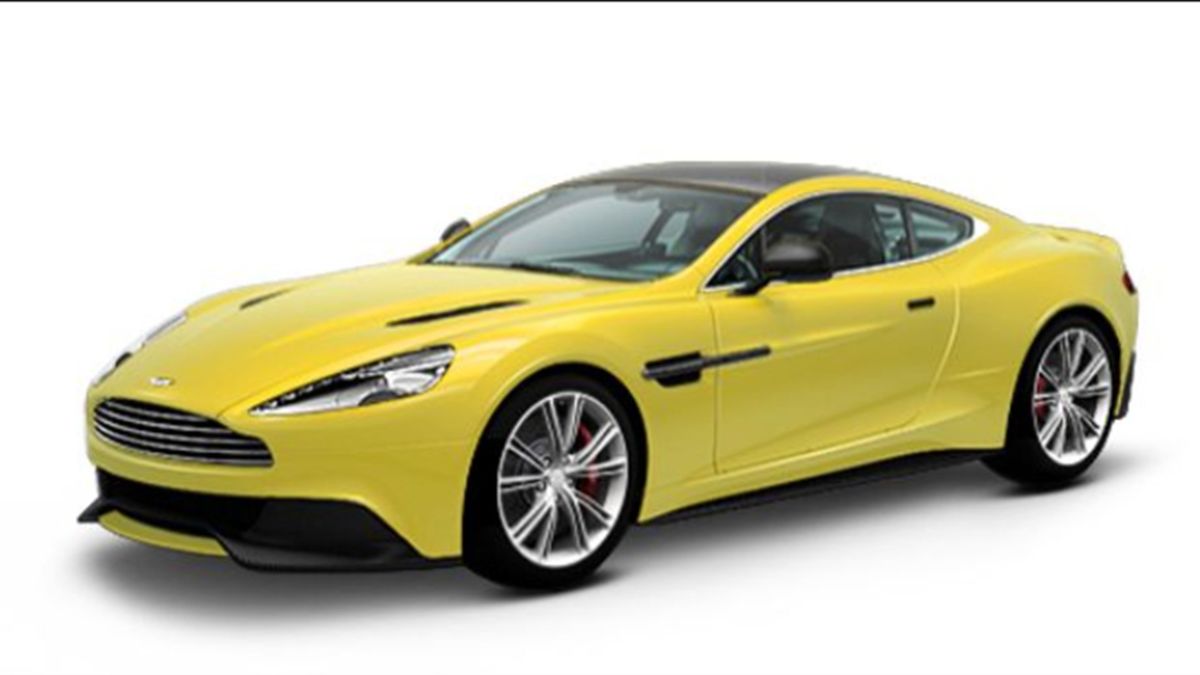 Aston Martin Vanquish Sunburst Yellow