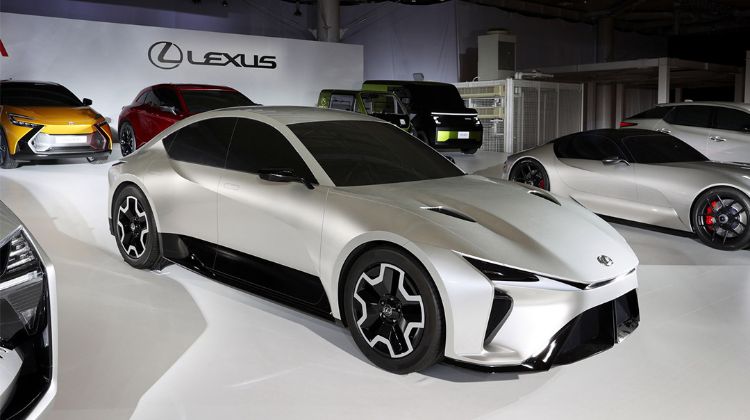 Lexus เผยโฉมรถซีดานไฟฟ้า หวังฆ่า Tesla คาดว่าเป็นคู่แข่ง Porsche Taycan