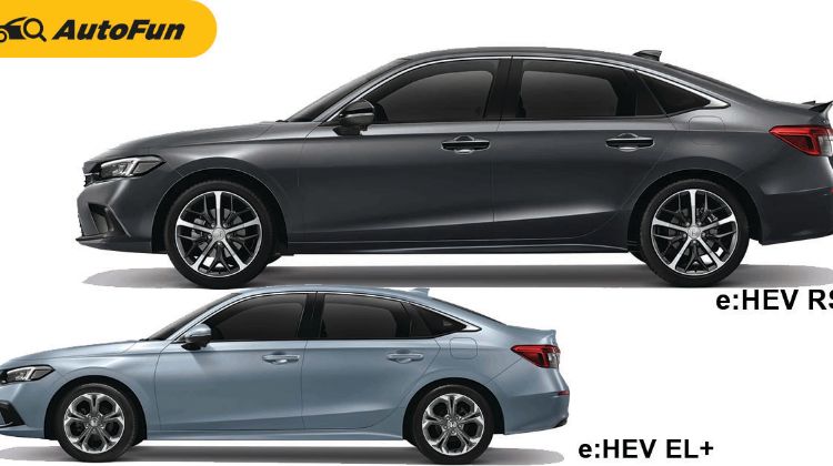 เทียบรุ่นย่อยไฮบริด 2022 Honda Civic e:HEV ทั้ง 2 รุ่น ห่างกัน 1.3 แสน EL+ ก็เพียงพอ ถ้าอยากหล่อไป RS
